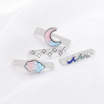 4pcs / Set 22mm Width Smart Watch Band Decorative Ring Metal Accessories, 1, 2, 3, 4