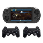 เครื่องเล่นเกมพกพาหน้าจอ IPS 4.5 นิ้ว 64G มีเกมในเครื่อง 20000 เกม, SF3000, SF3000 พร้อมด้ามจับ 2 อัน