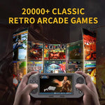 เครื่องเล่นเกมพกพาหน้าจอ IPS 4.5 นิ้ว 64G มีเกมในเครื่อง 20000 เกม, SF3000, SF3000 พร้อมด้ามจับ 2 อัน