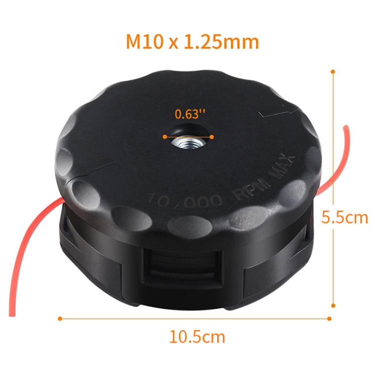 หัวตีเครื่องตัดหญ้าขนาดเล็กแบบไม่ต้องถอด สำหรับเครื่องมือสวน M10 x 1.25