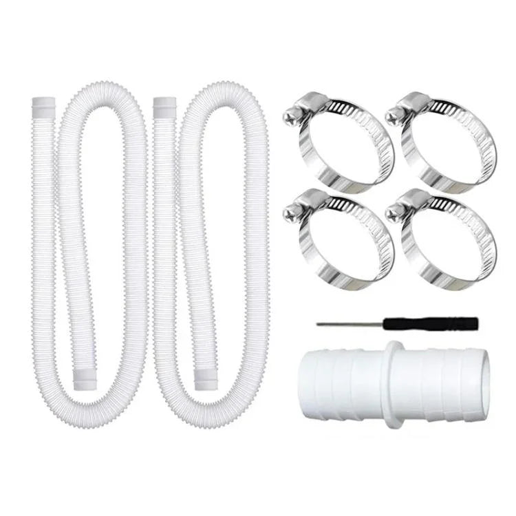 สายยางสระว่ายน้ำขนาด 32 มม. พร้อมข้อต่อและไขควง สำหรับ Intex 300 GPH/530 GPH, สายยางสีขาวยาว 1.5 เมตร, สายยางสีน้ำเงินยาว 1.5 เมตร, สายยางสีน้ำเงินยาว 1 เมตร, สายยางสีขาวยาว 1 เมตร