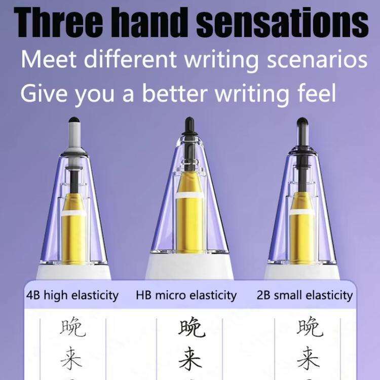 หัวปากกา Apple Pencil 2 / 1 แบบยืดหยุ่นนุ่มเงียบเปลี่ยนได้, 4B สีขาว, 4B โปร่งใส, 2B สีขาว, 2B โปร่งใส, HB สีขาว, HB โปร่งใส