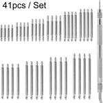 Watch Repair Tools Raw Lugs Watch Shaft Combination Set, 41pcs / Set