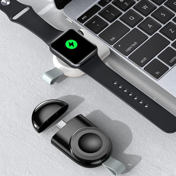 ที่ชาร์จไร้สายแม่เหล็กแบบพกพา Type-C สำหรับ Apple Watch 1/2/3/4/5/6/7/8/9/10/SE ที่ชาร์จไร้สายอัจฉริยะ