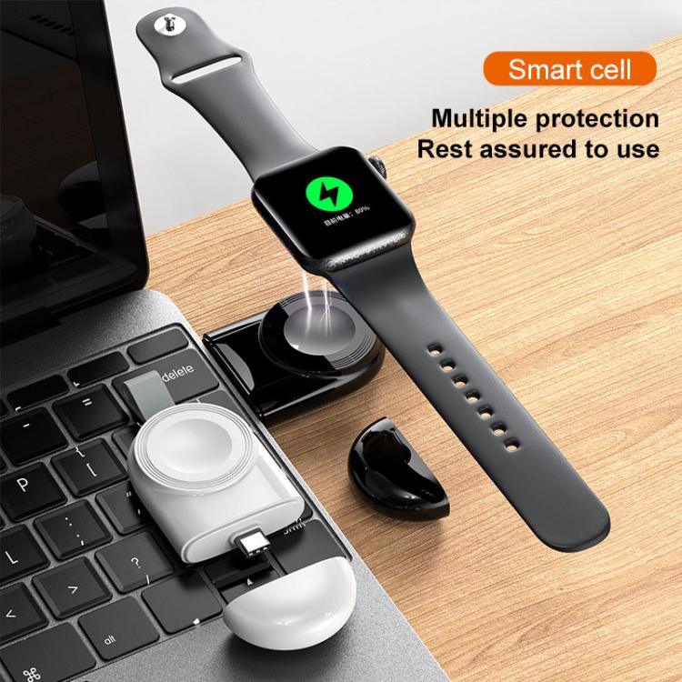 ที่ชาร์จไร้สายแม่เหล็กแบบพกพา Type-C สำหรับ Apple Watch 1/2/3/4/5/6/7/8/9/10/SE ที่ชาร์จไร้สายอัจฉริยะ