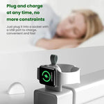ที่ชาร์จไร้สายแม่เหล็ก USB แบบพกพาสำหรับ Apple Watch 1/2/3/4/5/6/7/8/9/10/SE