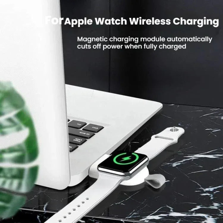 ที่ชาร์จไร้สายแม่เหล็ก USB แบบพกพาสำหรับ Apple Watch 1/2/3/4/5/6/7/8/9/10/SE