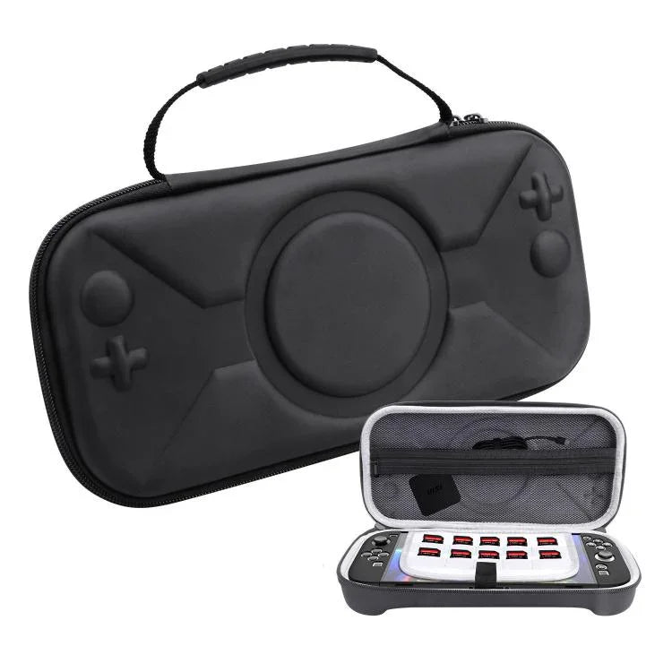 กระเป๋าเก็บของแบบพกพาลาย O-Pattern สำหรับ Nintendo Switch 2, O-Pattern PU สีดำ, O-Pattern ผ้าสีเทา