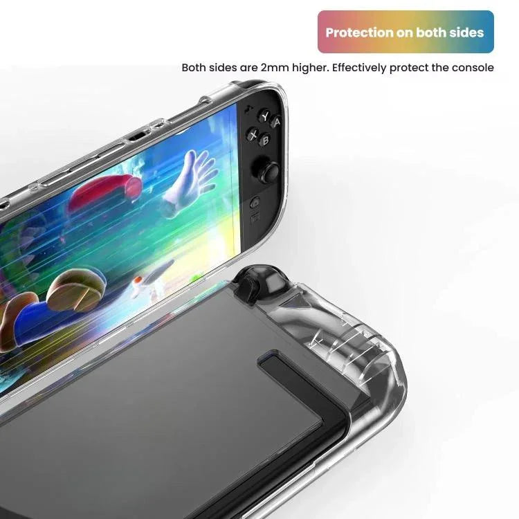 เคส TPU แบบชิ้นเดียวใสสำหรับ Nintendo Switch 2 ป้องกันลื่นและปกป้องตัวเครื่องเต็มรูปแบบ, เคส TPU แบบชิ้นเดียว