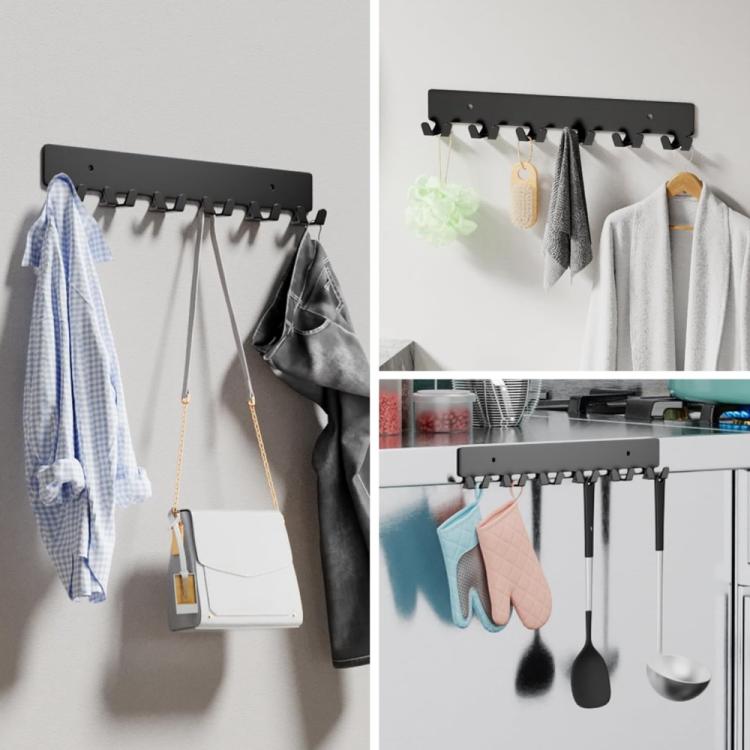 1pc Corridor Metal 6 Hooks Key Wall Hanger, 1pc, 2pcs