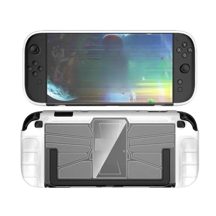 สำหรับเครื่องเล่นเกม Nintendo Switch 2 เคสชิ้นเดียว TPU + PC ป้องกันแรงกระแทก, เคสชิ้นเดียว TPU + PC สีดำ, เคสชิ้นเดียว TPU + PC สีขาว