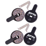 ผ้าเบรกดิสก์กึ่งโลหะเรซิน ZTTO 2 คู่ สำหรับจักรยานเสือภูเขา, รุ่น MS-01B, MS-01D, MS-01E, MS-01F, MS-02A, MS-02B, MS-02D, MS-02F, MS-03F, MS-04B, MS-05B, MS-05C, MS-07B, MS-07C, MS-07C แบบมีรู, MS-08A, MS-08B, MS-11A, MS-11C, MS-11D