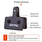 ผ้าเบรกดิสก์กึ่งโลหะเรซิน ZTTO 2 คู่ สำหรับจักรยานเสือภูเขา, รุ่น MS-01B, MS-01D, MS-01E, MS-01F, MS-02A, MS-02B, MS-02D, MS-02F, MS-03F, MS-04B, MS-05B, MS-05C, MS-07B, MS-07C, MS-07C แบบมีรู, MS-08A, MS-08B, MS-11A, MS-11C, MS-11D