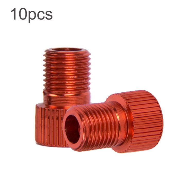 ชุดแปลงวาล์ว Presta เป็น Schrader สำหรับจักรยานเสือถนน ZTTO 10 ชิ้น