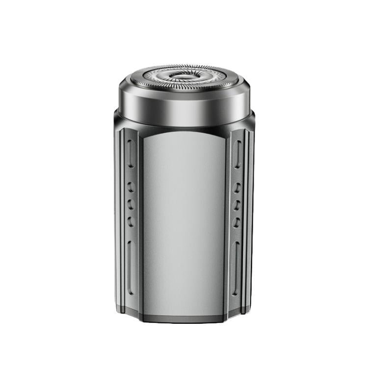 เครื่องโกนหนวดไฟฟ้าพกพาสำหรับผู้ชาย พร้อมจอ LCD ชาร์จเร็ว USB Type-C กันน้ำและล้างได้ หัวมีด 6 ใบ สีเทาเมทัลลิกเข้ม, ใบมีดลอยสีเทาเมทัลลิกเข้ม, หัวมีด 6 ใบ สีดำ, ใบมีดลอยสีดำ