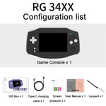 เครื่องเล่นเกมพกพา ANBERNIC RG 34XX คลาสสิกเรโทร ไร้สาย WIFI เครื่องเล่นวิดีโอเกม, รุ่นมาตรฐาน 32G-ไม่มีเกม, รุ่นมาตรฐาน + 64G, รุ่นมาตรฐาน + 128G, รุ่นมาตรฐาน + 256G