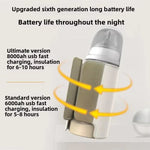 เครื่องอุ่นขวดนมไร้สาย 18W ปรับอุณหภูมิได้ 6 ระดับ ฝาครอบอุ่นนมสำหรับให้นมแม่และนมผง 6000mAh, 8000mAh, 10000mAh