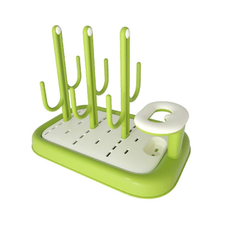 Baby Bottle Drying Rack Drain Drying Rack Insertable Bottle Brush Nipple Brush Storage Holder, Insertable Bottle