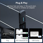 Car Wired Dual-port CarPlay/Android 2 in 1 Converts To Wireless Box, CarPlay/Android 2 in 1