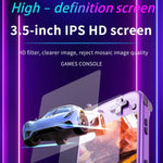 เครื่องเล่นเกม PSP เรโทรหน้าจอ IPS HD 3.5 นิ้ว ระบบ Linux GBA แบบพกพา, 64G, 128G