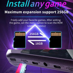 เครื่องเล่นเกม PSP เรโทรหน้าจอ IPS HD 3.5 นิ้ว ระบบ Linux GBA แบบพกพา, 64G, 128G