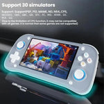 เครื่องเล่นเกมมือถือย้อนยุค XF43 หน้าจอขนาดใหญ่ 4.3 นิ้ว แบบโอเพ่นซอร์ส, 64G, 128G