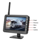 เครื่องแสดงภาพถอยหลังดิจิตอลไร้สาย HD 4.3 นิ้ว 1 ต่อ 1 ควบคุมกลางรถยนต์ พร้อมที่ยึดป้ายทะเบียนยาวสำหรับอเมริกาเหนือ และที่ยึดป้ายทะเบียนสั้นสำหรับยุโรป