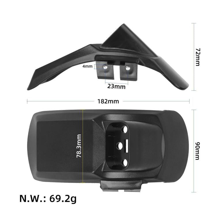 สำหรับสกูตเตอร์ไฟฟ้า Kukirin G2 Pro DB, กันโคลนหลังพร้อมขาตั้งป้ายทะเบียน, กันโคลนหน้า