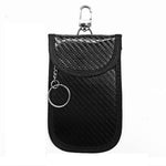 ที่เก็บกุญแจรถกัน RFID ป้องกันการสแกมมิ่ง เคสกุญแจคาร์บอนไฟเบอร์สำหรับรถยนต์ บัตรเครดิต และอุปกรณ์อิเล็กทรอนิกส์, เส้นสีแดงขนาดกลาง, เส้นสีเขียวขนาดกลาง, เส้นสีดำขนาดเล็ก
