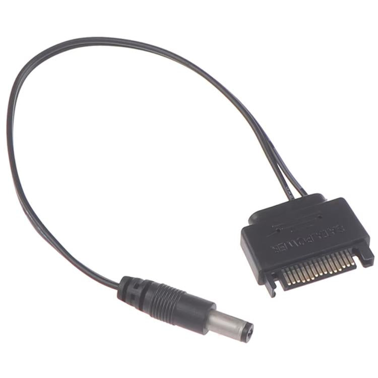 สายเชื่อมต่อ SATA ตัวผู้ เป็น DC 5.5 x 2.1 มม. สายไฟ 12V, 20 ซม., 50 ซม., 100 ซม.