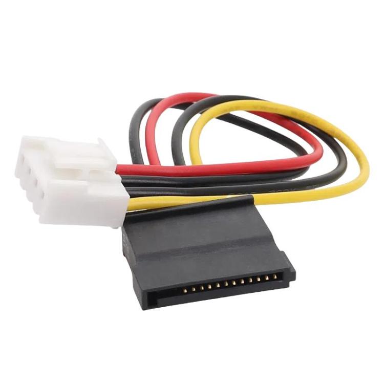 สายจ่ายไฟ DVR 4 พิน เป็น SATA 15 พิน สำหรับฮาร์ดดิสก์, 4 พิน เป็น SATA 15 พิน
