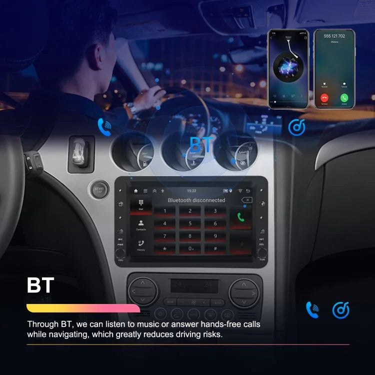 เครื่องเล่นรถยนต์หน้าจอแนวนอน 7 นิ้ว Carplay พร้อมระบบนำทาง สำหรับ Alfa Romeo 159, รุ่น 2+64G, 4+64G