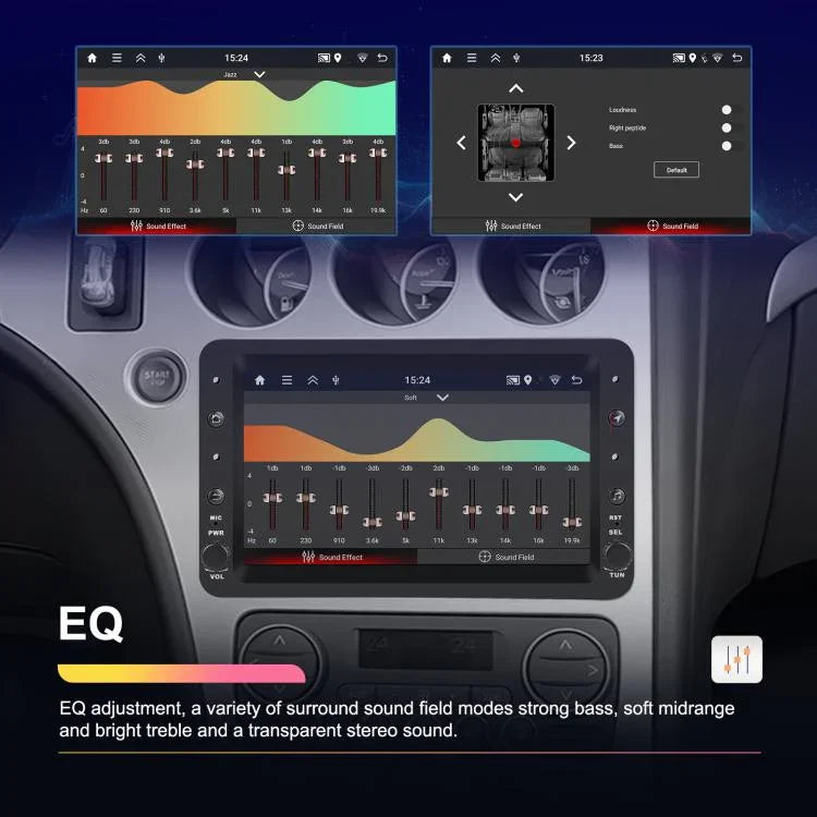 เครื่องเล่นรถยนต์หน้าจอแนวนอน 7 นิ้ว Carplay พร้อมระบบนำทาง สำหรับ Alfa Romeo 159, รุ่น 2+64G, 4+64G