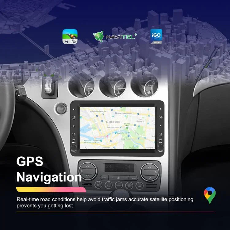 เครื่องเล่นรถยนต์หน้าจอแนวนอน 7 นิ้ว Carplay พร้อมระบบนำทาง สำหรับ Alfa Romeo 159, รุ่น 2+64G, 4+64G
