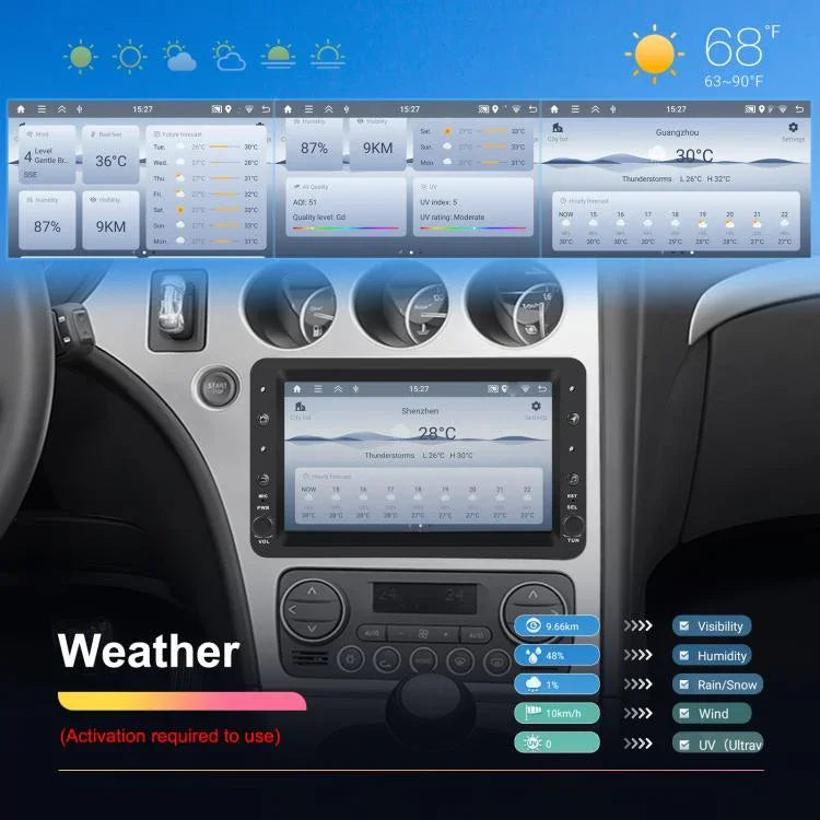เครื่องเล่นรถยนต์หน้าจอแนวนอน 7 นิ้ว Carplay พร้อมระบบนำทาง สำหรับ Alfa Romeo 159, รุ่น 2+64G, 4+64G