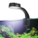 ไฟ LED คลิปตู้ปลา 5W สีฟ้า-ขาว พร้อม 12 LEDs ใช้พลังงาน USB สำหรับพืชน้ำ หญ้าน้ำ และตู้ขนาดเล็ก, 220V, 110V