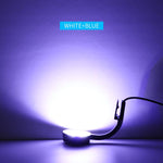 ไฟ LED คลิปตู้ปลา 5W สีฟ้า-ขาว พร้อม 12 LEDs ใช้พลังงาน USB สำหรับพืชน้ำ หญ้าน้ำ และตู้ขนาดเล็ก, 220V, 110V