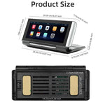 เครื่องเล่น MP5 รถยนต์ Bluetooth พับได้ 6.86 นิ้ว รองรับ MirrorLink/CarPlay/Android Auto รุ่น B5370 พร้อมกล้องถอยหลัง LED 4, 8 หรือ 12 ดวง