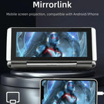 เครื่องเล่น MP5 รถยนต์ Bluetooth พับได้ 6.86 นิ้ว รองรับ MirrorLink/CarPlay/Android Auto รุ่น B5370 พร้อมกล้องถอยหลัง LED 4, 8 หรือ 12 ดวง