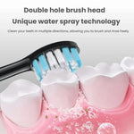 แปรงสีฟันไฟฟ้า 3-in-1 พร้อมเครื่องทำความสะอาดช่องปากและเครื่องฉีดน้ำล้างช่องปาก ถังน้ำถอดได้ 180 มล.
