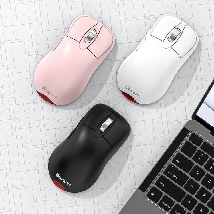 เมาส์เกมมิ่งไร้สายโหมดสาม 24000 DPI, 6 โหมดไฟ RGB, ชาร์จไฟได้, ตั้งมาโครได้, สีดำ, สีขาว, สีชมพู, ชาร์จไร้สายสีดำ, ชาร์จไร้สายสีขาว, ชาร์จไร้สายสีชมพู