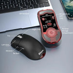 เมาส์เกมมิ่งไร้สายโหมดสาม 24000 DPI, 6 โหมดไฟ RGB, ชาร์จไฟได้, ตั้งมาโครได้, สีดำ, สีขาว, สีชมพู, ชาร์จไร้สายสีดำ, ชาร์จไร้สายสีขาว, ชาร์จไร้สายสีชมพู