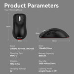 เมาส์เกมมิ่งไร้สายโหมดสาม 24000 DPI, 6 โหมดไฟ RGB, ชาร์จไฟได้, ตั้งมาโครได้, สีดำ, สีขาว, สีชมพู, ชาร์จไร้สายสีดำ, ชาร์จไร้สายสีขาว, ชาร์จไร้สายสีชมพู