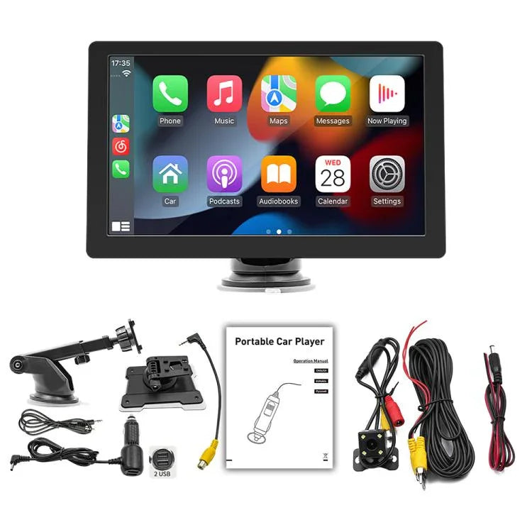 เครื่องเล่น MP5 สเตอริโอหน้าจอ HD สำหรับรถยนต์ทั่วไป พร้อมจอภาพถอยหลังและกล้องมองหลัง