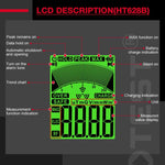 เครื่องวัดสนามแม่เหล็กไฟฟ้า EMF แบบชาร์จไฟได้ HABOTEST HT628B, HT628B