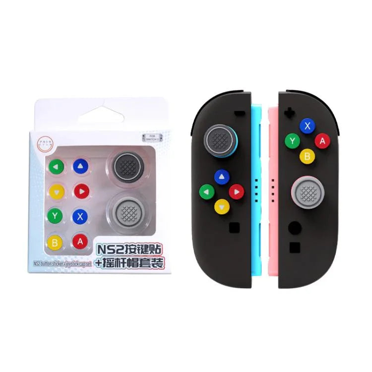 ชุดซิลิโคนปุ่มและฝาครอบจอยสติ๊กสำหรับจอยคอน Nintendo Switch 2