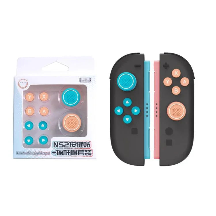 ชุดซิลิโคนปุ่มและฝาครอบจอยสติ๊กสำหรับจอยคอน Nintendo Switch 2