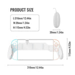 ด้ามจับกันลื่นแบบสรีรศาสตร์สำหรับ Nintendo Switch 2 / Switch / Switch OLED, JYS-NS2297 สีดำ, JYS-NS2297 สีขาว