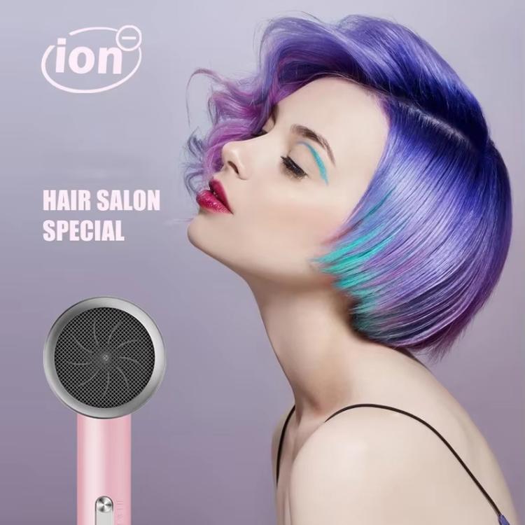 High-Speed Hair Dryer Salon & Home Blow Dryer with Blue Light Ionic Technology, US Plug, EU Plug, UK Plug