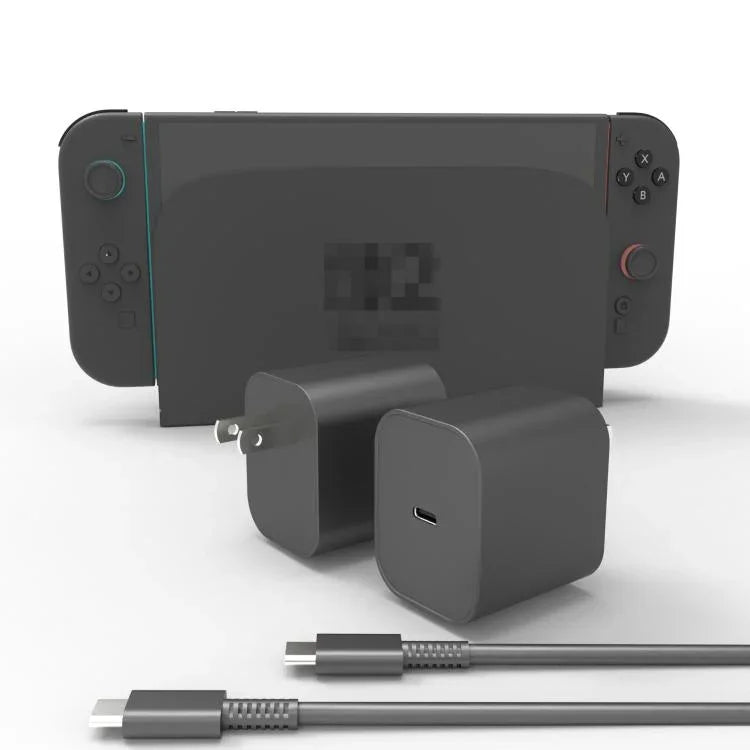 สำหรับ Nintendo Switch 2 อะแดปเตอร์ชาร์จเร็ว 60W ปลั๊กผนังพร้อมสาย USB-C, ปลั๊ก US